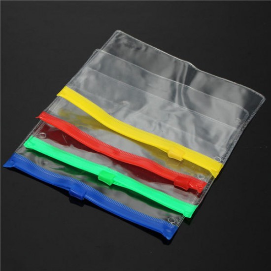 130×90mm PVC Transparent File Holder Packing Bags
