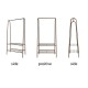 153x60x36cm Clothes Hanger Shoe Organizer Portable Floor Display Racks Garment Stand