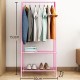 153x60x36cm Clothes Hanger Shoe Organizer Portable Floor Display Racks Garment Stand