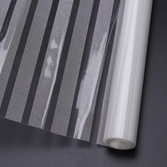 200×45cm Frost Window Film Static Striped Glass Self Adhesive Film Decoration 200×45cm Frost Window Film Static Striped Glass Self Adhesive Film Decoration