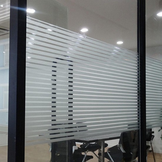 200×45cm Frost Window Film Static Striped Glass Self Adhesive Film Decoration 200×45cm Frost Window Film Static Striped Glass Self Adhesive Film Decoration