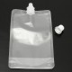 20Pcs Clear Spout Stand Up Liquid Flask Pouch Bag With Cap