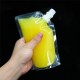 20Pcs Clear Spout Stand Up Liquid Flask Pouch Bag With Cap