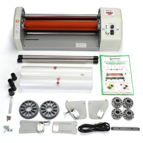 220V 12 Generation 8350T Laminator Four Rollers Hot Roll Laminating Machine A3+ 220V 12 Generation 8350T Laminator Four Rollers Hot Roll Laminating Machine A3+