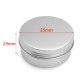 24Pcs 50G Aluminum Round Empty Jar Tin Screw Top Lid Cosmetic Sample Storage Container