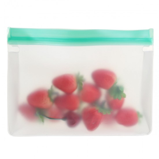 3 Sizes Ziplock Food Storage Bag Reusable Seal Fresh Keeping Fruit Snack Holder