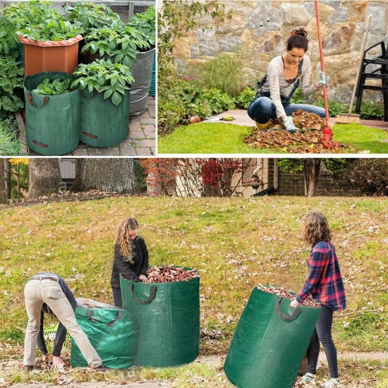 300L/500L Garden Waste Refuse Rubbish Grass Large Holder Bag Case Sack Heavy Duty