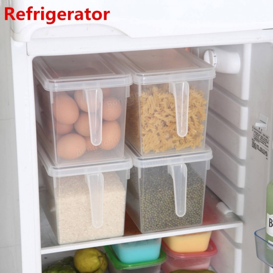 4.7L Kitchen Food Storage Box Sealed Crisper Refrigerator Organizer Container Preservation