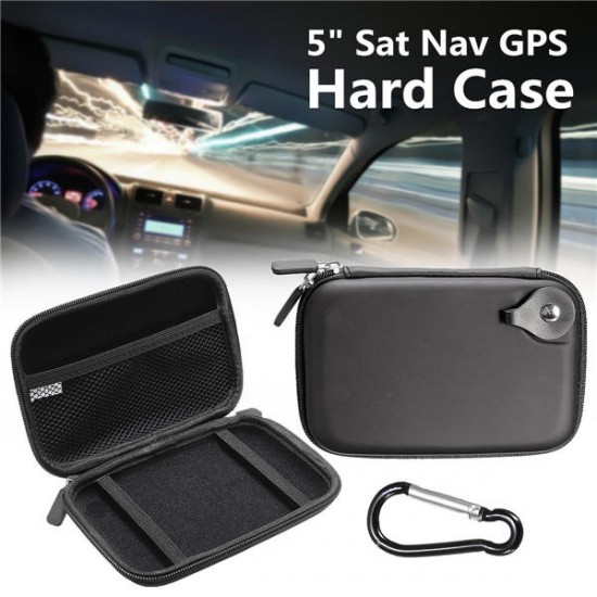 5 Inch Hard Shell Black EVA Sat Nav GPS Storage Case Cover Carry Bag 5 Inch Hard Shell Black EVA Sat Nav GPS Storage Case Cover Carry Bag