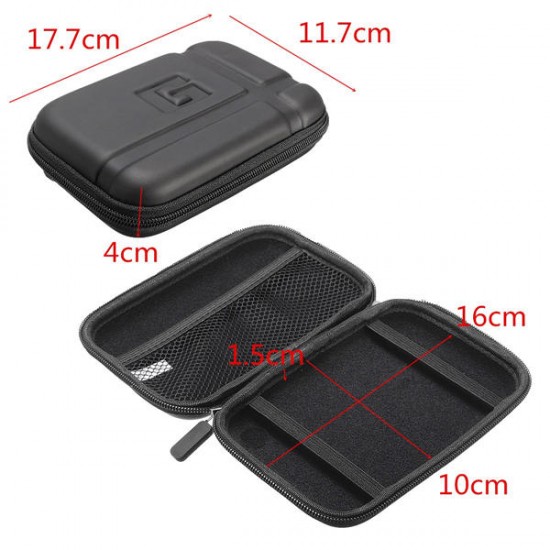 5 Inch Hard Shell Black EVA Sat Nav GPS Storage Case Cover Carry Bag