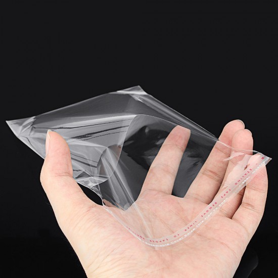 500Pcs Transparent Self Adhesive Seal Plastic OPP Bag Mobile Phone Shell Packaging Bags