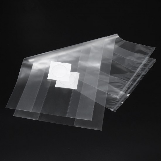 50Pcs 250x500x0.06mm PVC Mushroom Grow Bag Substrate High Temp Pre Sealable 50Pcs 250x500x0.06mm PVC Mushroom Grow Bag Substrate High Temp Pre Sealable