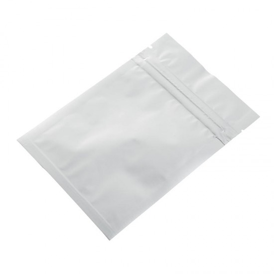 50Pcs 9x13cm Clear Front Aluminium Foil Zip Lock Bags Food Reclosable Seal Storage Packaging Bags