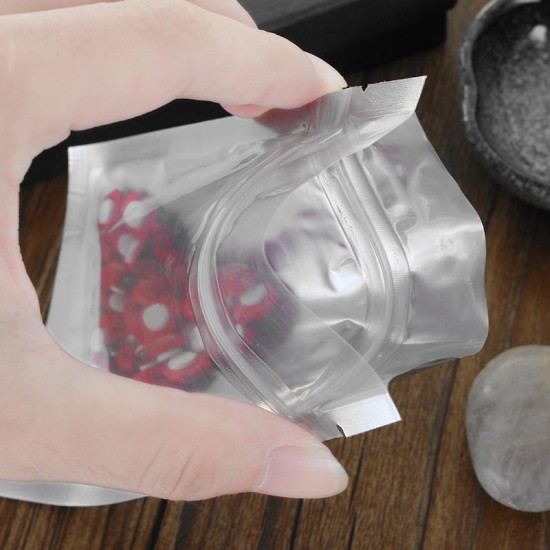 50Pcs 9x13cm Clear Front Aluminium Foil Zip Lock Bags Food Reclosable Seal Storage Packaging Bags 50Pcs 9x13cm Clear Front Aluminium Foil Zip Lock Bags Food Reclosable Seal Storage Packaging Bags