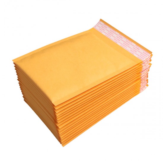 50Pcs Kraft Paper Bubble Mailers Padded Envelopes Self Seal Shipping Bags Lot Yellow