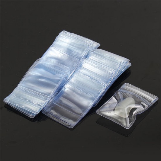 50Pcs Reclosable Ziplock Bag Self-adhesive Seal Ring Clear Plastic Bags 2x1.5 Inch