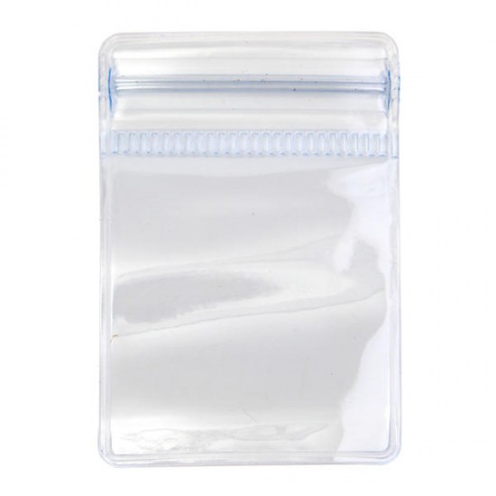 50Pcs Reclosable Ziplock Bag Self-adhesive Seal Ring Clear Plastic Bags 2x1.5 Inch