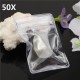50Pcs Reclosable Ziplock Bag Self-adhesive Seal Ring Clear Plastic Bags 2x1.5 Inch 50Pcs Reclosable Ziplock Bag Self-adhesive Seal Ring Clear Plastic Bags 2x1.5 Inch