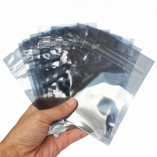 70x100mm ESD Anti-Static Shielding Zip Lock Packing Storage Bags