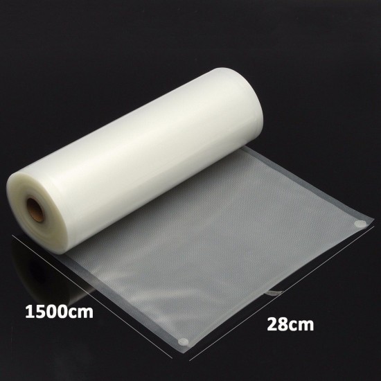 Big Size 28x1500cm Vacuum Sealing Roll Bag Storage Food Saver Kitchen Plastic Heat Seal Bags Freeze Big Size 28x1500cm Vacuum Sealing Roll Bag Storage Food Saver Kitchen Plastic Heat Seal Bags Freeze