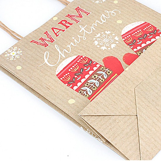 Christmas Kraft Paper Santa Gift Bag Candy Chocolate Cookies Bag Merry Christmas Decorations Christmas Kraft Paper Santa Gift Bag Candy Chocolate Cookies Bag Merry Christmas Decorations