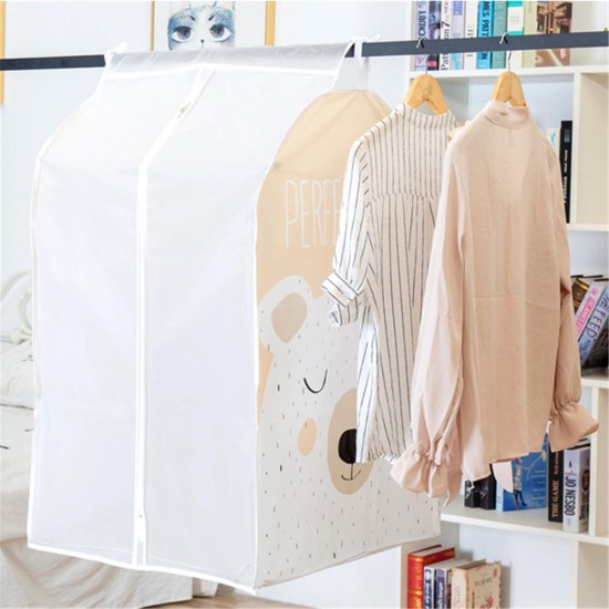 Clothing Dust Cover Single Rail Garment Suit Clothes Cover Hanging Rack Zipper Storage Clothing Dust Cover Single Rail Garment Suit Clothes Cover Hanging Rack Zipper Storage