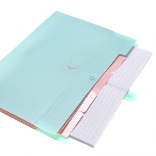 Paper Files Document Holder Folder Storage Binder Pouch Package for A4 Paper 4 Inter Layers Design