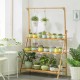 Plant Stand Flower Pot Display Multi-layer Shelf with Hanging Rod Plants Rack Holder Organizer