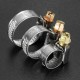 Stainless Steel Silver Fuel Hose Clips Pipe Clamps Fastener