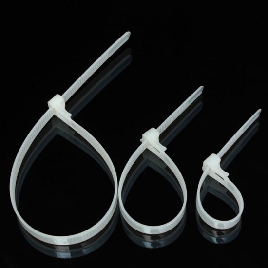 ZT06 100pcs Releasable Nylon Cable Core Wire Zip Ties Strap Strips 150/200/300mm Length ZT06 100pcs Releasable Nylon Cable Core Wire Zip Ties Strap Strips 150/200/300mm Length