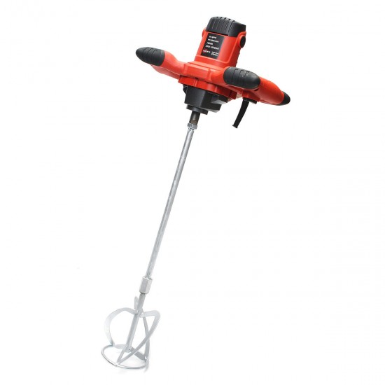 Electric Mortar Mixer 1600W Dual High Low Gear 6 Speed Paint Cement Grout Blender Electric Mortar Mixer 1600W Dual High Low Gear 6 Speed Paint Cement Grout Blender
