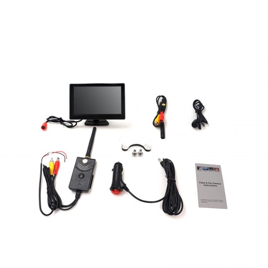 Car 5Inch Wireless Stand Alone Monitor With 16mm Wide Angle Camera Car 5Inch Wireless Stand Alone Monitor With 16mm Wide Angle Camera