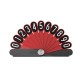 Car Temporary Parking Card Phone Number Plate Ornament Peacock Folding Fan Styling