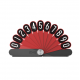 Car Temporary Parking Card Phone Number Plate Ornament Peacock Folding Fan Styling