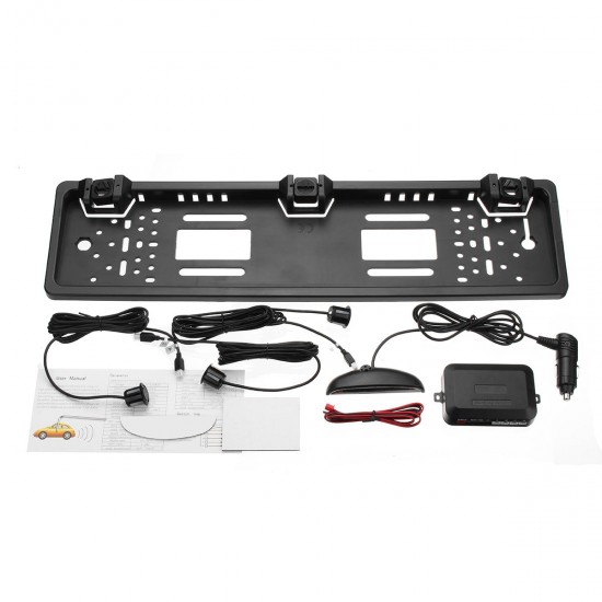 Wireless Car Parking Sensor System Kit License Number Plate Frame LED Display Wireless Car Parking Sensor System Kit License Number Plate Frame LED Display