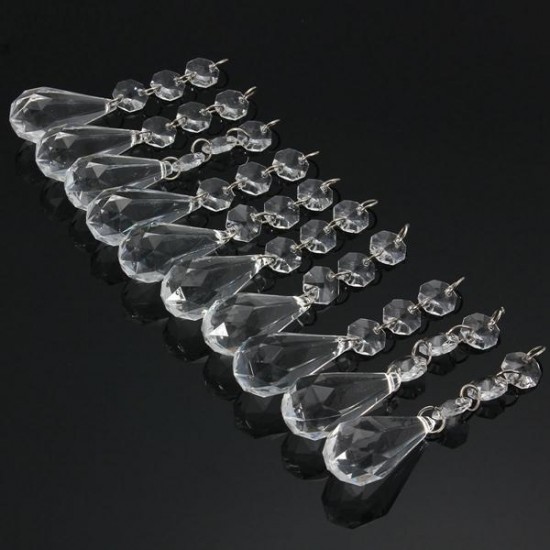 10 x Acrylic Crystal Beads Hanging Garland Chandelier Wedding Party Decor 10 x Acrylic Crystal Beads Hanging Garland Chandelier Wedding Party Decor