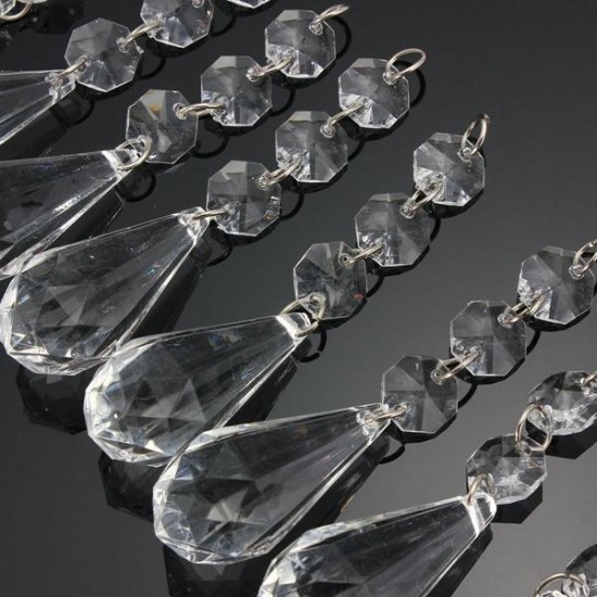 10 x Acrylic Crystal Beads Hanging Garland Chandelier Wedding Party Decor 10 x Acrylic Crystal Beads Hanging Garland Chandelier Wedding Party Decor