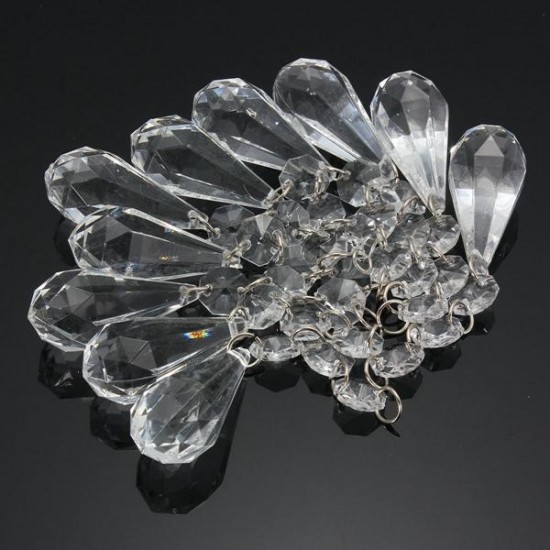 10 x Acrylic Crystal Beads Hanging Garland Chandelier Wedding Party Decor 10 x Acrylic Crystal Beads Hanging Garland Chandelier Wedding Party Decor