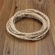 10M Vintage 2 Core Twist Braided Fabric Cable Wire Electric Lighting Cord