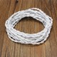 10M Vintage 2 Core Twist Braided Fabric Cable Wire Electric Lighting Cord