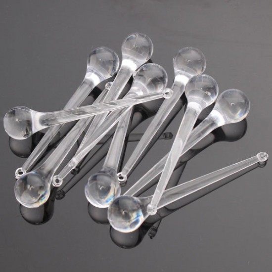 10pcs Clear Crystal Chandelier Light Lamp Parts Drops Prisms Pendants 80mm