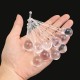 10pcs Clear Crystal Chandelier Light Lamp Parts Drops Prisms Pendants 80mm