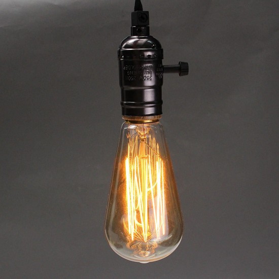 1/3/5 Heads E27 Vintage Ceiling Pendant Light Chandelier Lampholder with 1.8M Cable Line