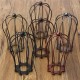 185MM DIY Vintage Pendant Trouble Light Bulb Guard Wire Cage Ceiling Hanging Lampshade