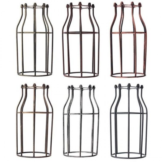 200MM DIY Vintage Pendant Trouble Light Bulb Guard Wire Cage Ceiling Hanging Lampshade 200MM DIY Vintage Pendant Trouble Light Bulb Guard Wire Cage Ceiling Hanging Lampshade