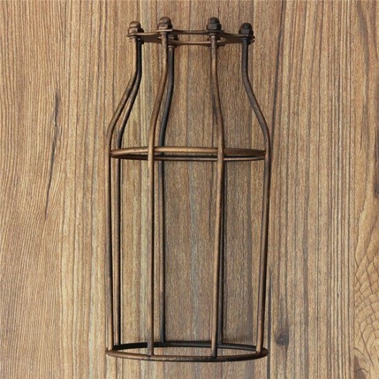 200MM DIY Vintage Pendant Trouble Light Bulb Guard Wire Cage Ceiling Hanging Lampshade 200MM DIY Vintage Pendant Trouble Light Bulb Guard Wire Cage Ceiling Hanging Lampshade