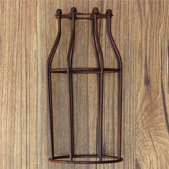 200MM DIY Vintage Pendant Trouble Light Bulb Guard Wire Cage Ceiling Hanging Lampshade 200MM DIY Vintage Pendant Trouble Light Bulb Guard Wire Cage Ceiling Hanging Lampshade