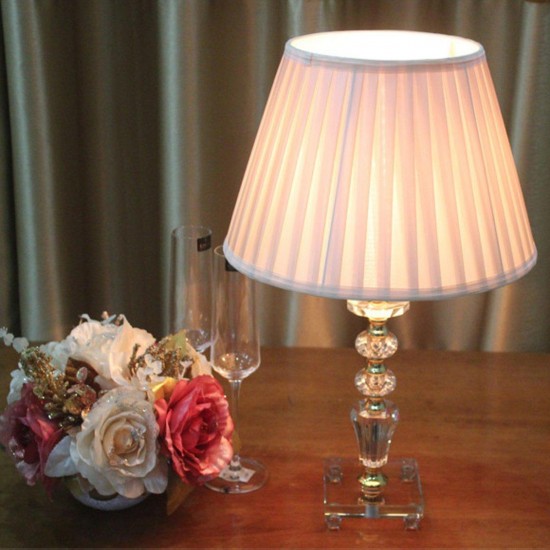 22/26/30/35/40/45CM Diameter Fabric Champagne Light Lampshade Home Table Lamp Fixture Cover Decor