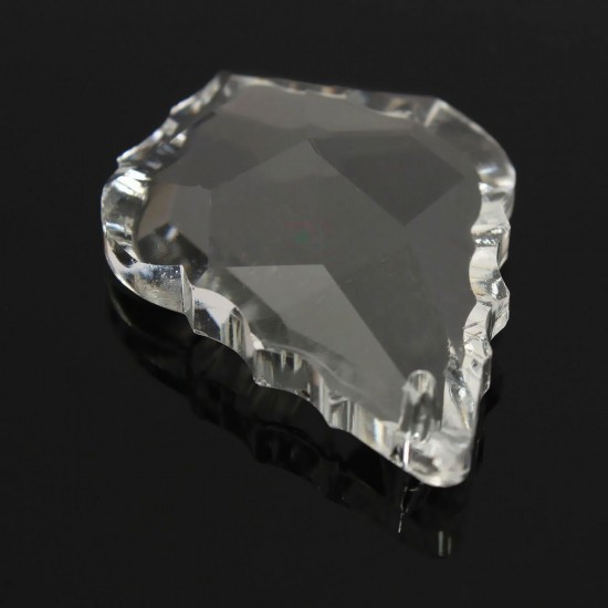 38MM Chandelier Clear Crystal Glass Maple Leaf Pendant Lamp Prisms Part Decor 38MM Chandelier Clear Crystal Glass Maple Leaf Pendant Lamp Prisms Part Decor