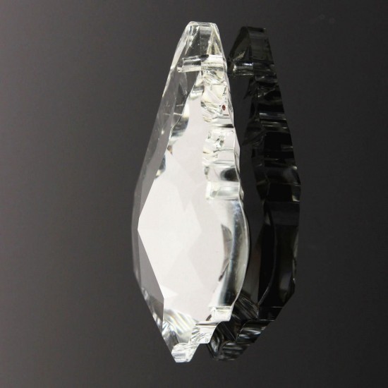 38MM Chandelier Clear Crystal Glass Maple Leaf Pendant Lamp Prisms Part Decor